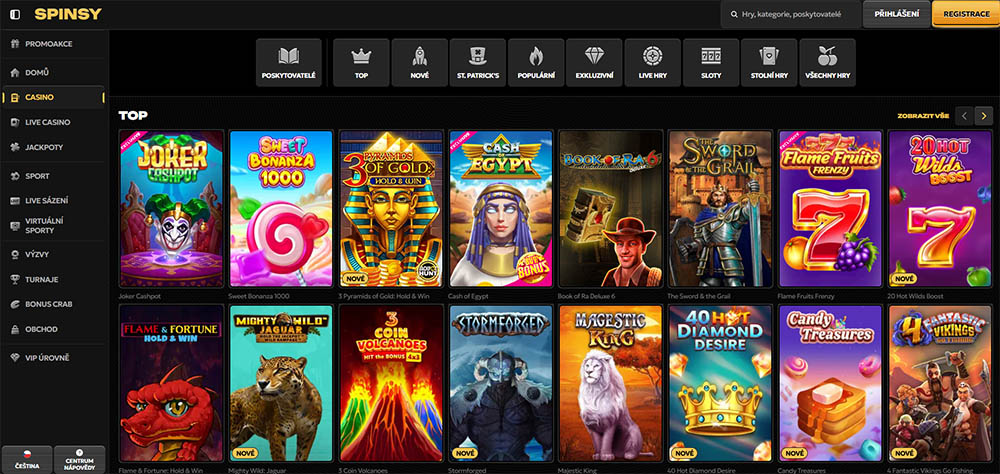 Spinsy slots [Overview of top slots]