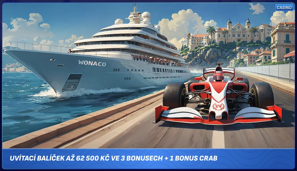 Wonaco – Welcome package at the casino