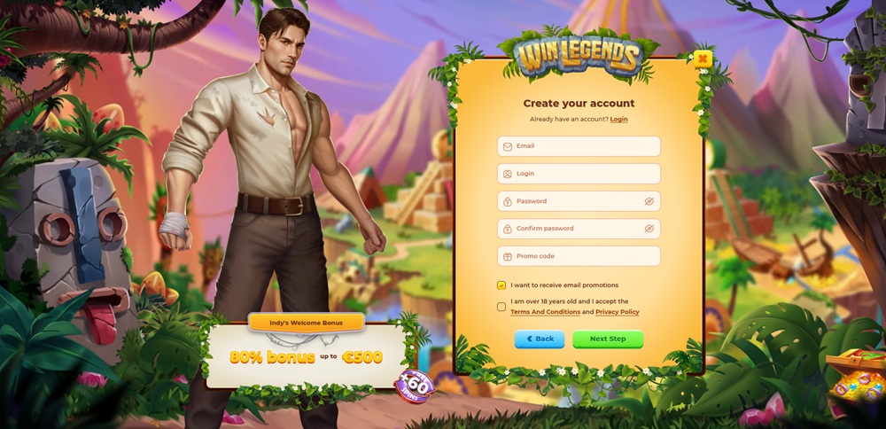 WinLegends registration
