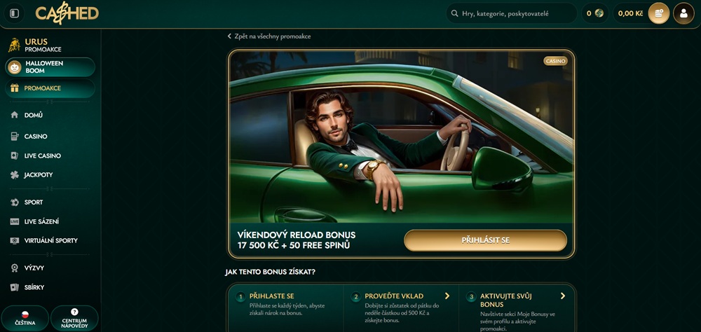 Cashed free spins