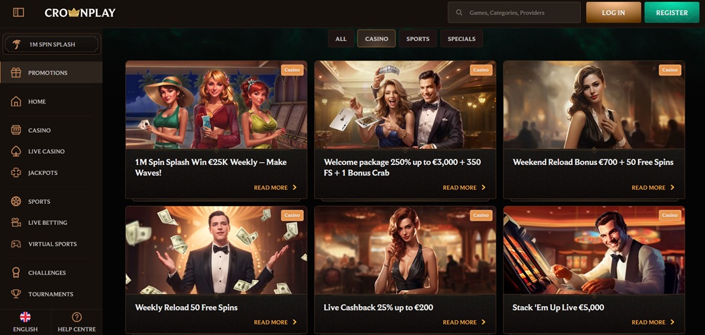 CrownPlay bonuses