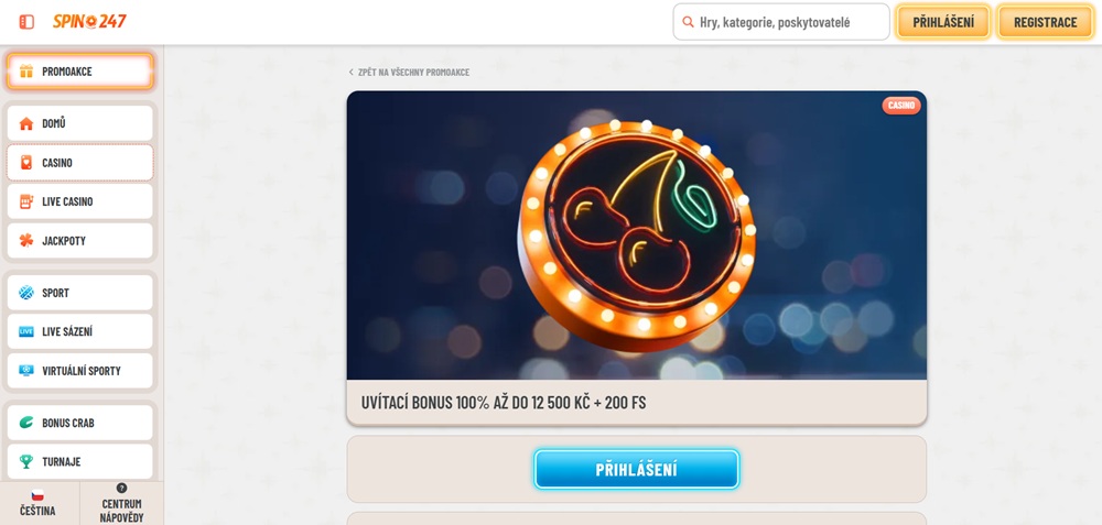 Spin247 casino welcome bonus