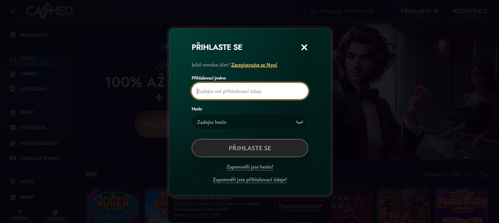 Cashed login
