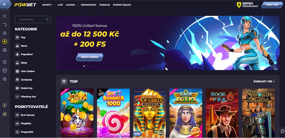 Powbet casino website