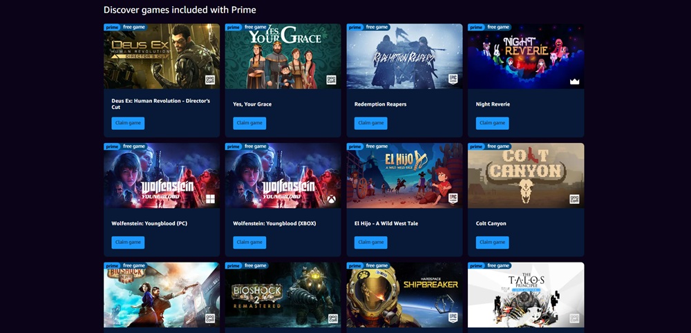 Twitch Prime game offer