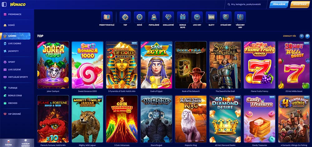 Wonaco slots [Overview of TOP slots]