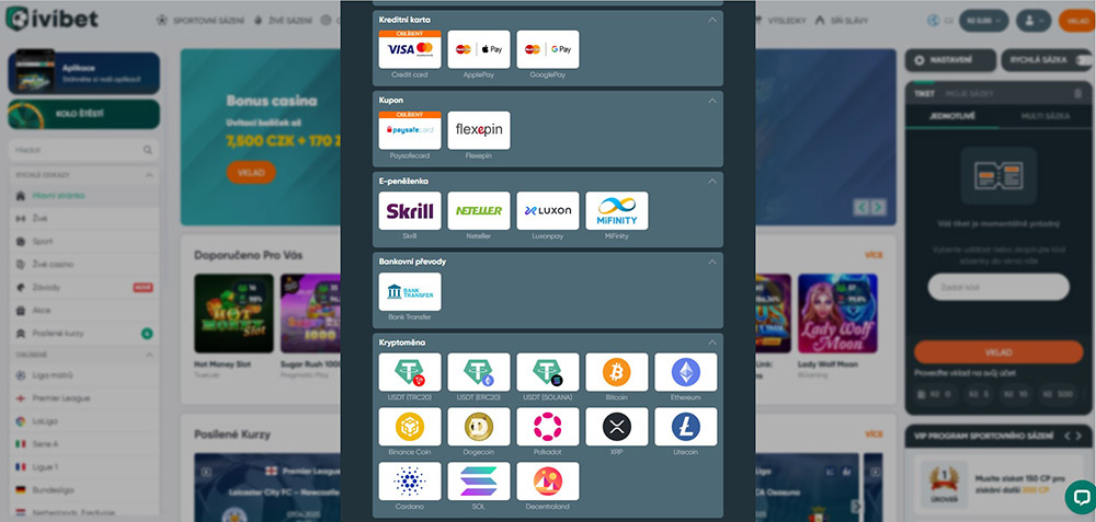 Ivibet – deposit and withdrawal of funds