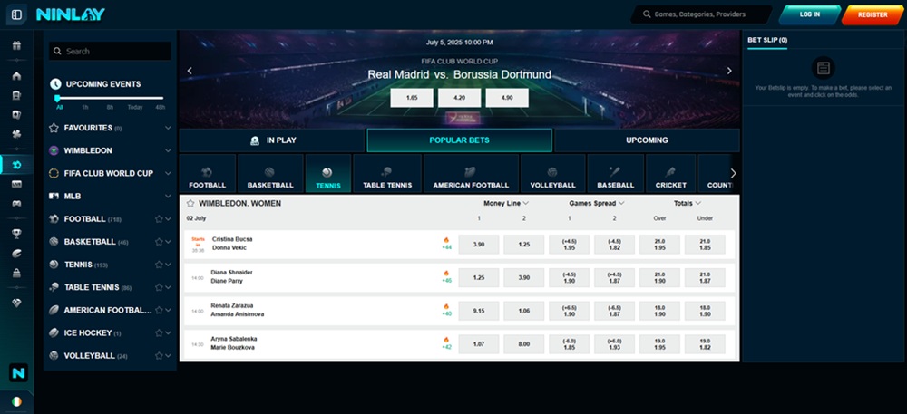 Ninlay sportsbook