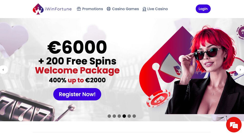 iWinFortune website preview