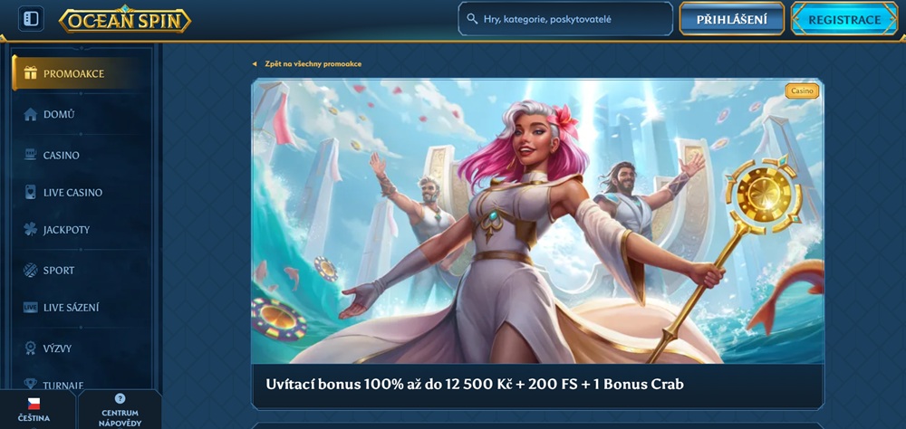 Ocean Spin welcome bonus