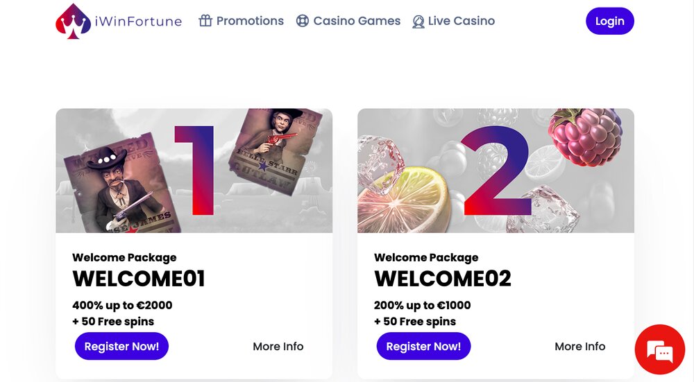 iWinFortune free spins