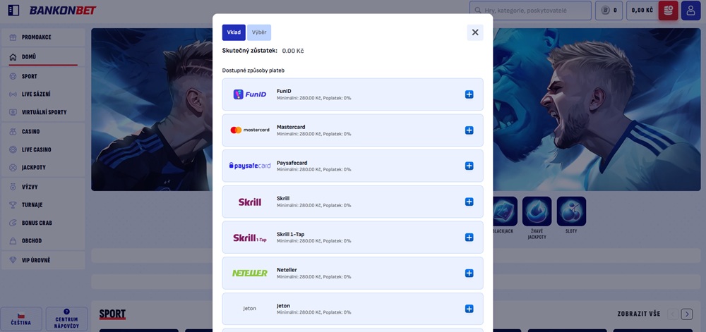 Bankonbet deposit and withdrawal 