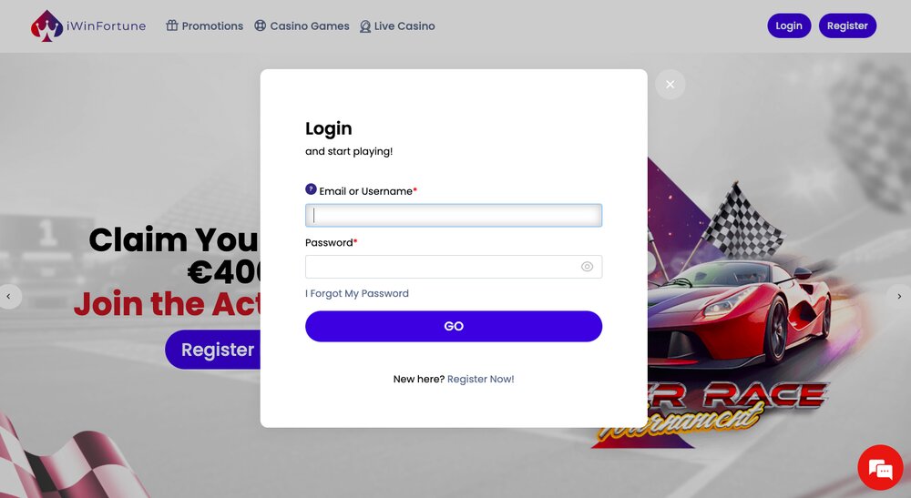 iWinFortune login