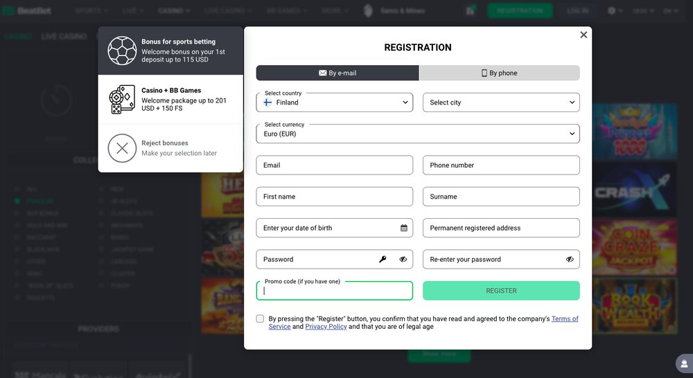 BeatBet promo code