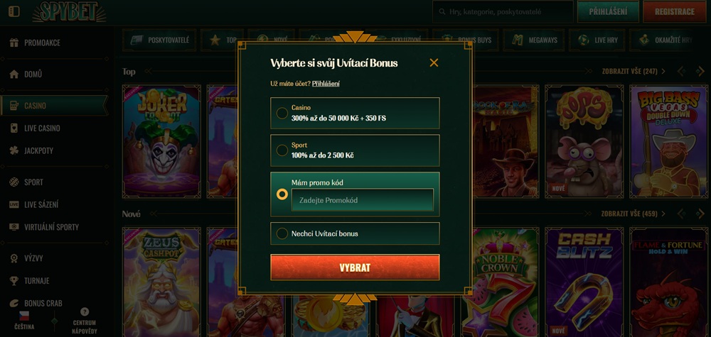 Spybet promo code