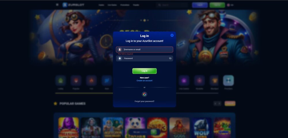 azurslot login