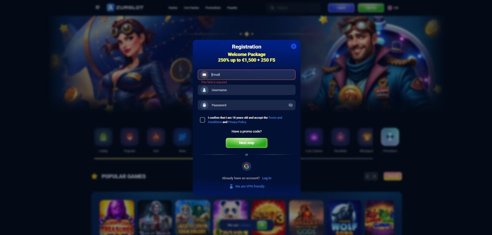 azurslot casino registration