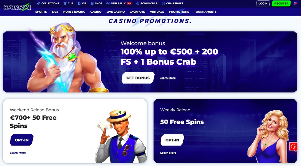 Sportaza casino bonuses