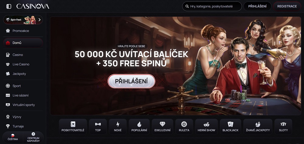 Casinova app preview