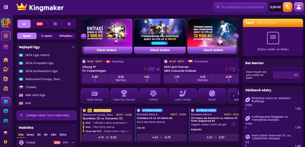 Kingmaker home page