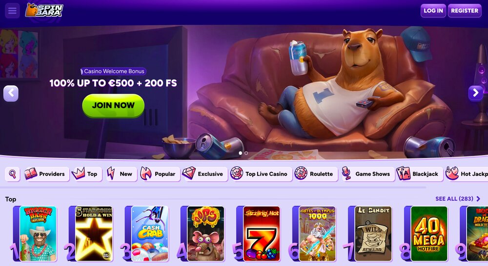 Spinbara website