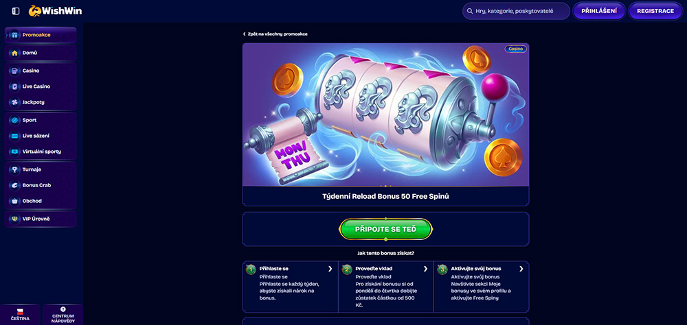WishWin free spins [How to claim free spins?]