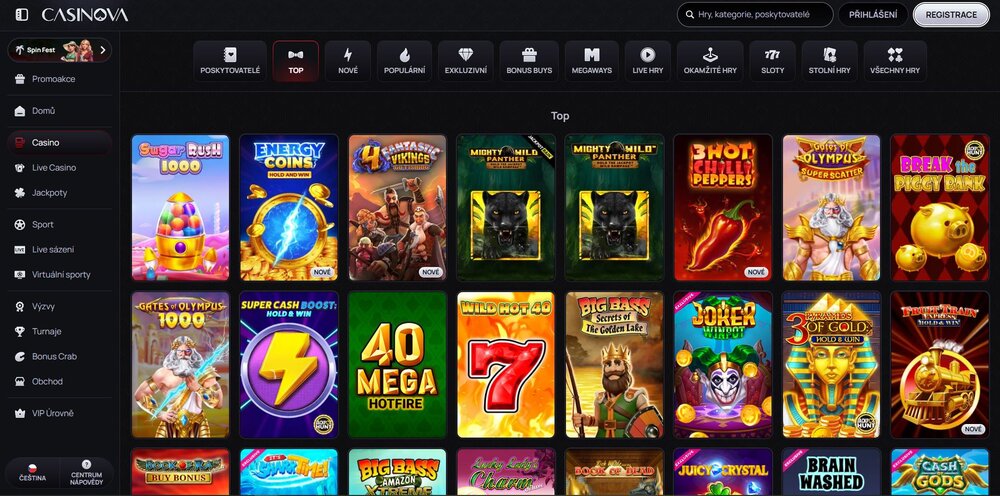 Casinova best slots