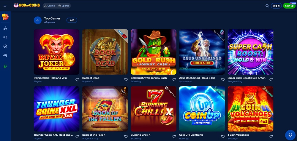 God of Coins slots
