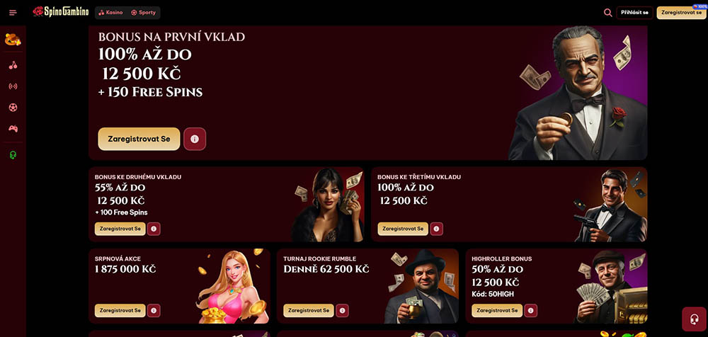 Is a no deposit bonus available at SpinoGambino casino?