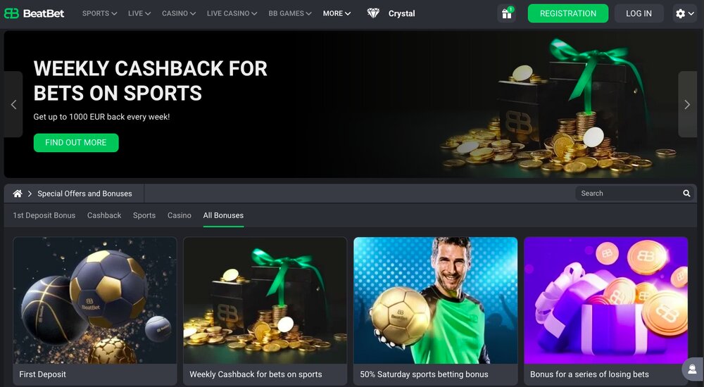 BeatBet bonus offer