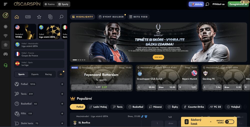 Oscarspin sportsbook bonus