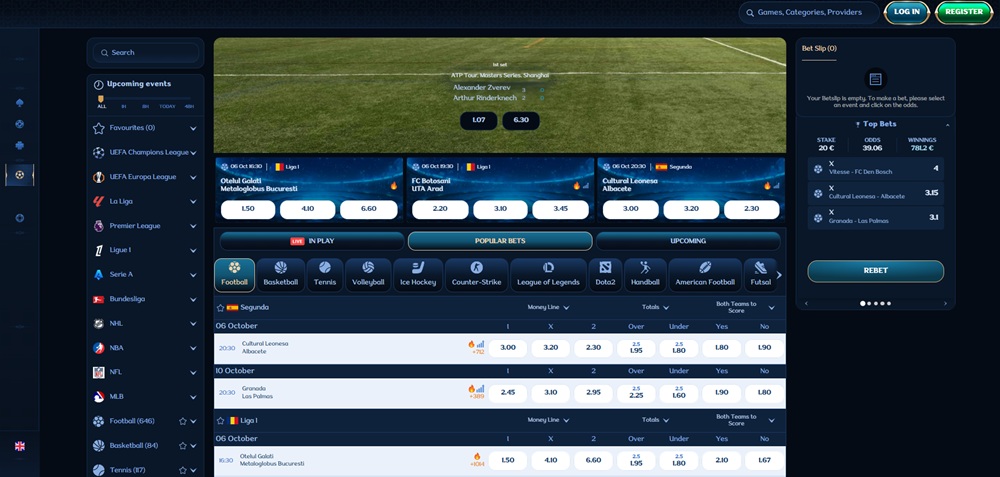 Millioner sportsbook