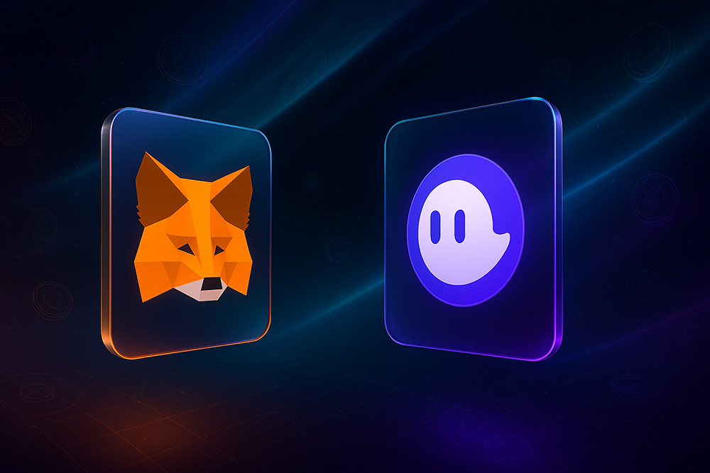 Preview of the MetaMask and Phantom self-custody wallets