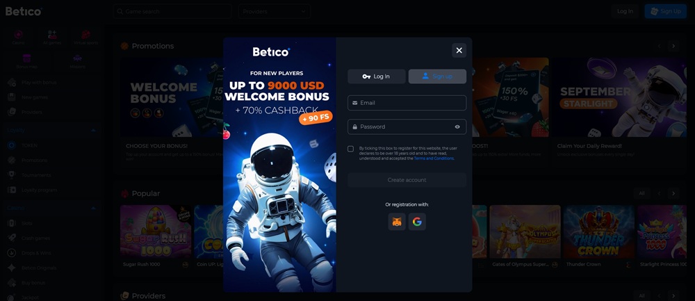 Betico registration