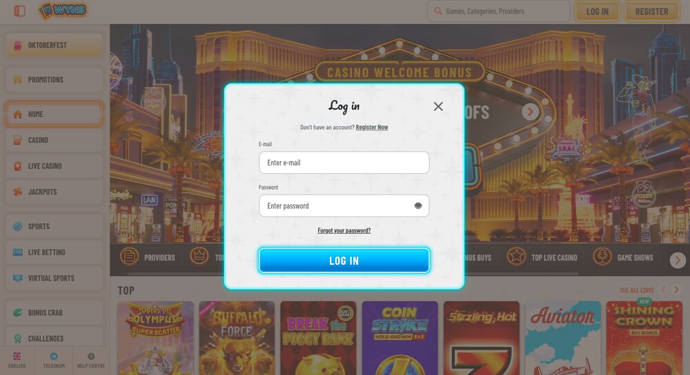 Wyns login
