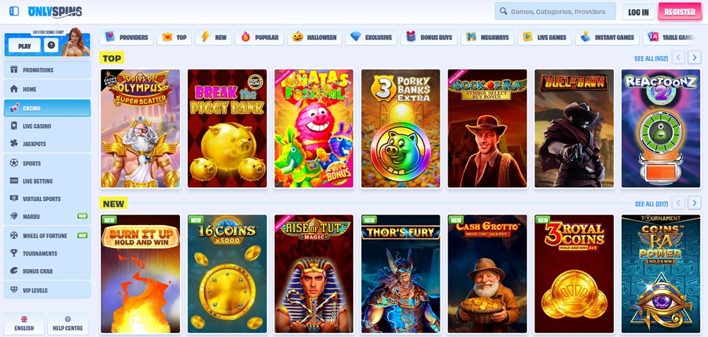 OnlySpins casino