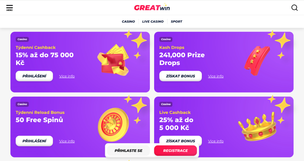 Can you get a no deposit bonus at the GreatWin casino?