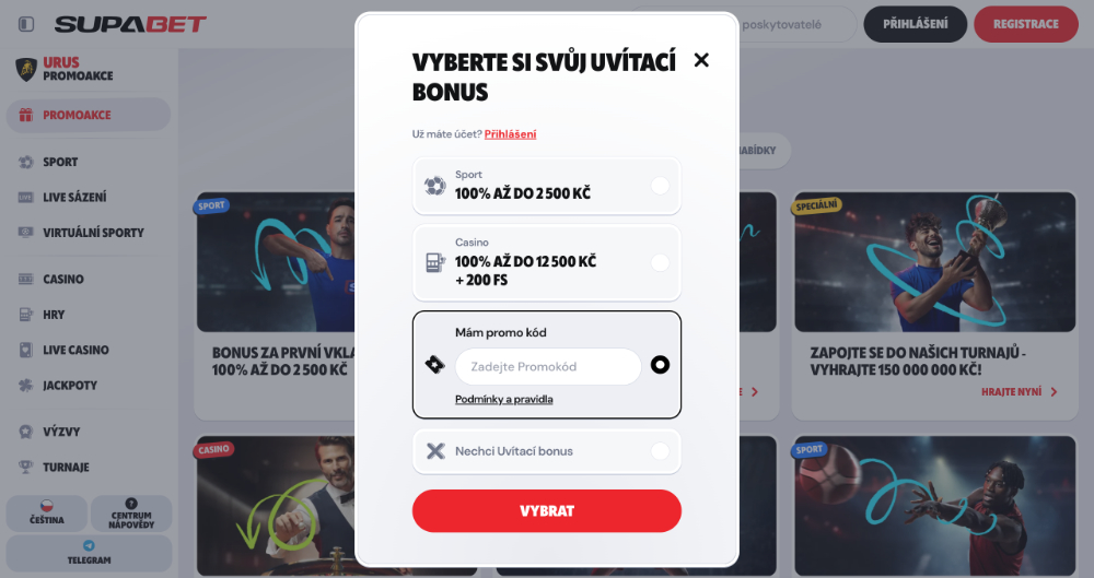 Supabet promo code preview