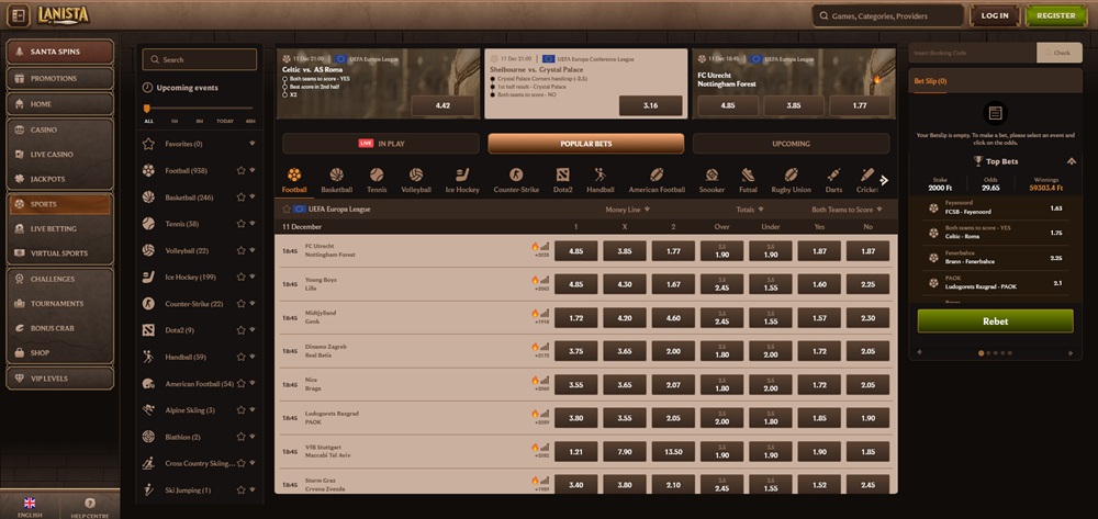 Lanista sportsbook