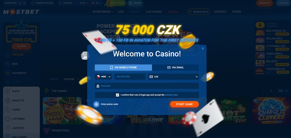MostBet promo code úvod en